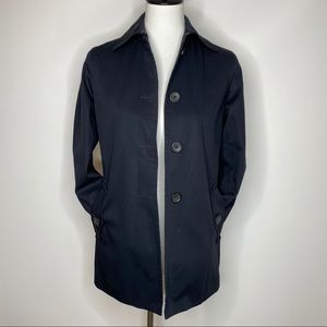 Banana Republic Navy Button Down Coat